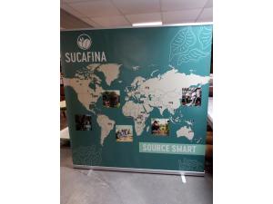 Banner roll-up xxl de 200cm de large pour Sucafina