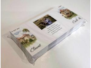 D�pliant Classique pour faire part mariage avec impression et ouverture fen�tre