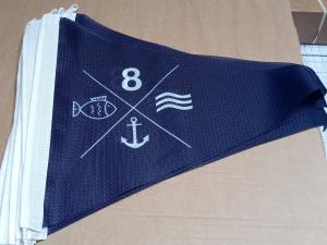 Impression de drapeau flottant type fanion personnalis