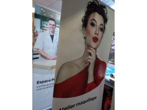 Commande de roll-up avec multi visuel diffrents en 85cm de large