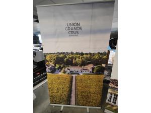 Roll-up personnalis en 120cm pour Union Grands Crus Bordeaux