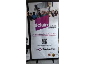 Roll-up Alu Premium Black 100x200cm pour Protect.ngo Foundation � Gen�ve