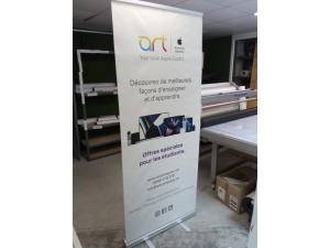 Roll-up classique 100cm enroulable structure alu