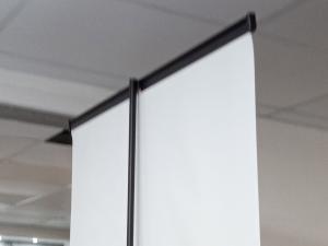 Roll-up personnalis structure aluminium noir