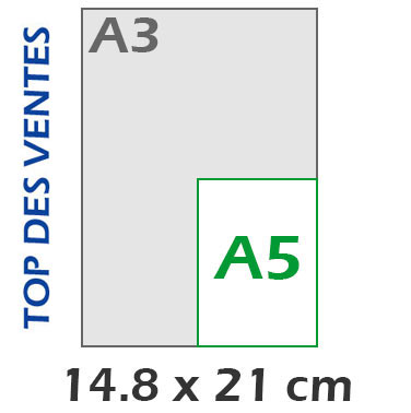 A5 Vertical 14.8x21 cm
