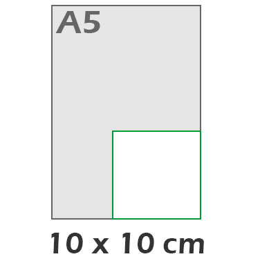 Carte carr 10x10 cm
