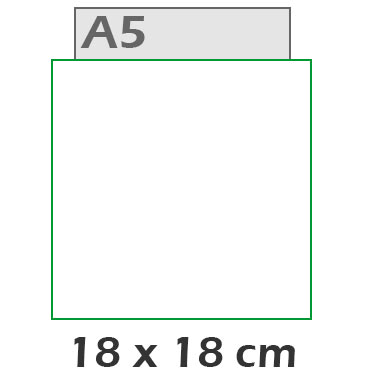 Carte carr 18x18 cm
