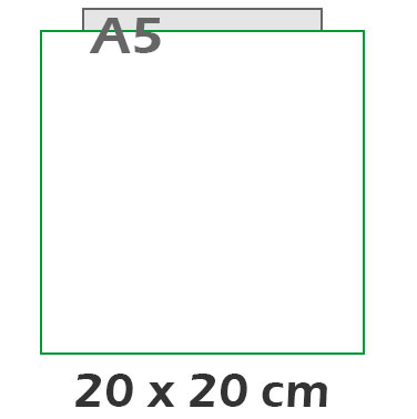 Carte carr 20x20 cm
