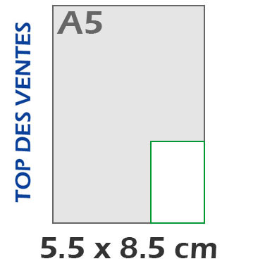 Vertical 5.5x8.5 cm
