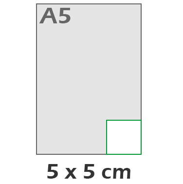 Carte carr 5x5 cm
