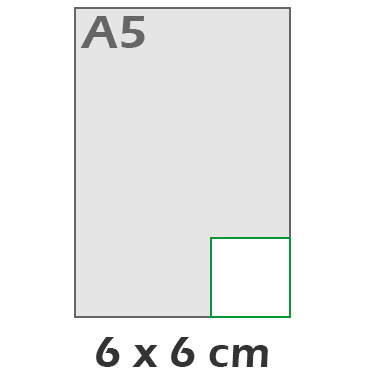 Carte carr 6x6 cm
