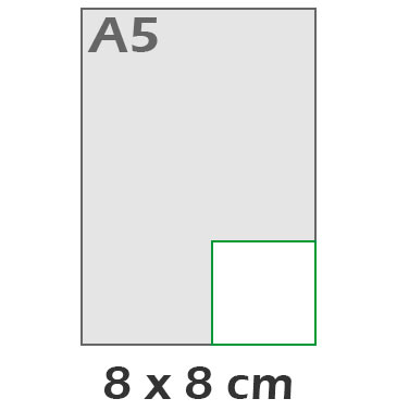 Carte carr 8x8 cm
