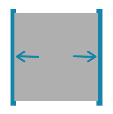 Emplacement Fixation : A gauche et  droite