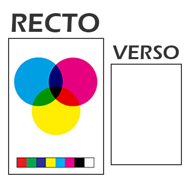 Impression : Couleurs Recto (Quadri)