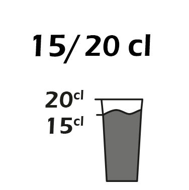 Capacit : 15/20cl