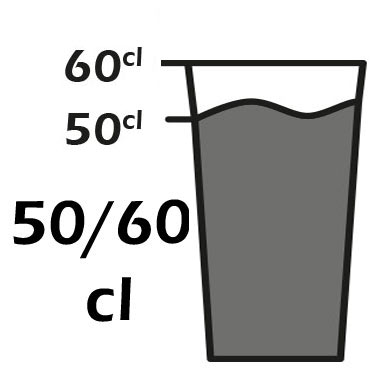 Capacit : 50/60cl Pinte