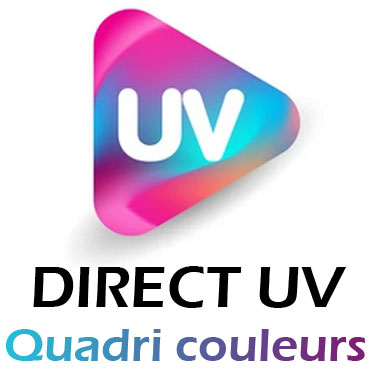 UV Couleurs direct : (Maximum 45x45 mm)