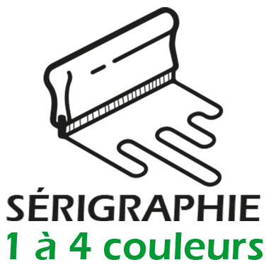 Srigraphie 1  4 couleurs : (Maximum 150x12 mm)