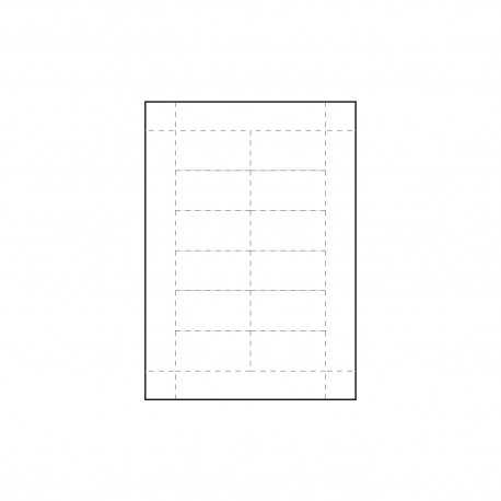 Page A4, 12 Inserts pour Carte 75x40 mm