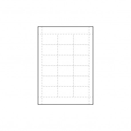 Page A4, 18 Inserts pour Carte 60x40 mm